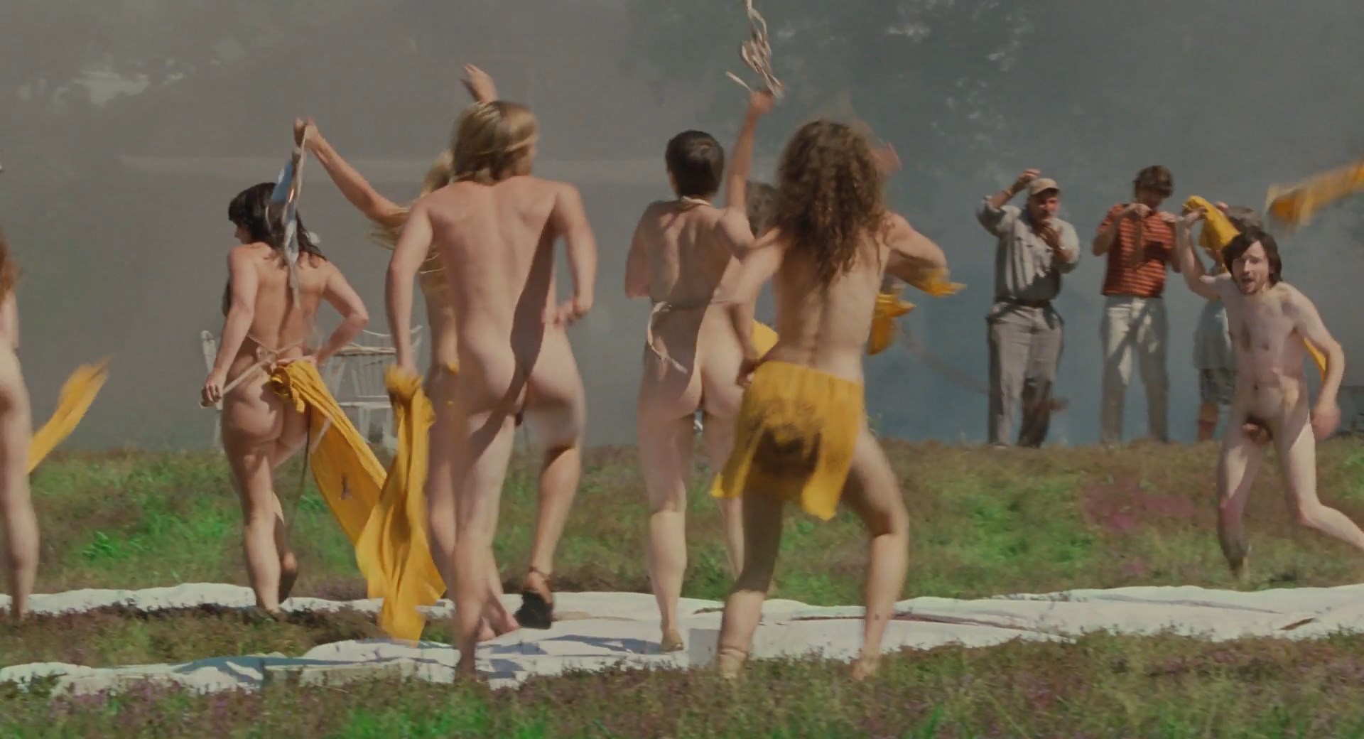 Taking Woodstock nude pics.