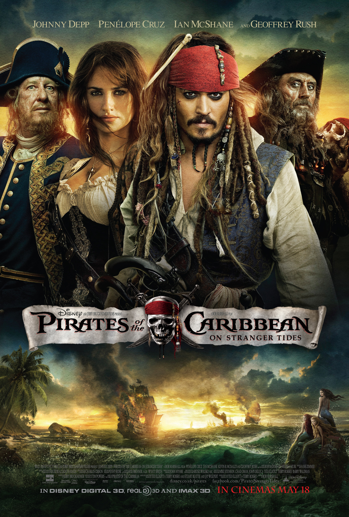 Пираты Карибского моря: На странных берегах обнаженные сцены в фильме