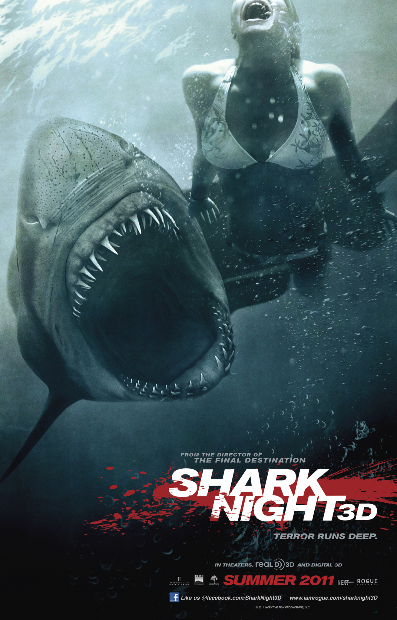 Shark Night 3D 2011 фильм обнаженные сцены